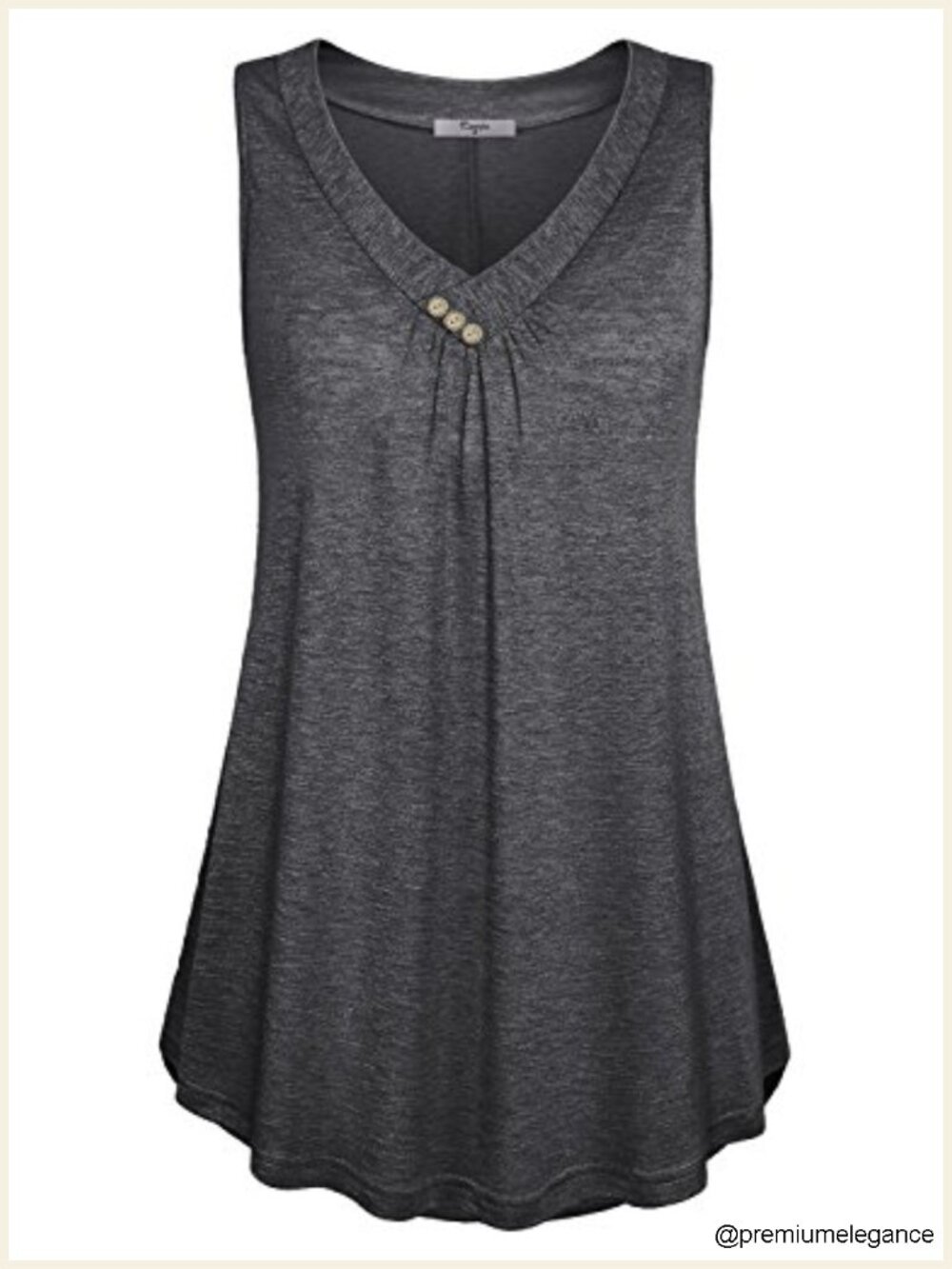 Flowy Sleeveless Tunic Tank Top Women Long Loose Fit Blouse